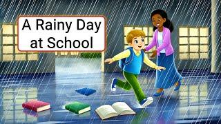 Improve Your English (A Rainy Day at School) | English Listening Skills - Speaking Skills Everyday