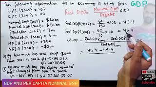 Real Gross Domestic Product (GDP) . per capita nominal Gross National Product ( GNP)