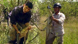 A Husband And Wife Team Up For Wilderness Survival; He Fights And Defeats A Crocodile Barehanded.