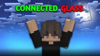 Connected glass texture MCPE 1.21+