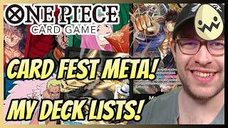 One Piece Card Game: Card Fest Format/Meta! My Deck Lists!