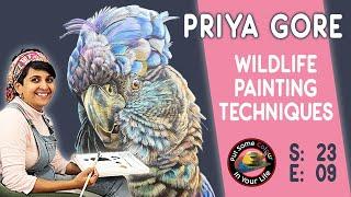 Painting a Black Cockatoo with Priya Gore | Colour In Your Life