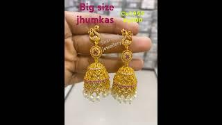 Premium matt finish Big size jhumkas