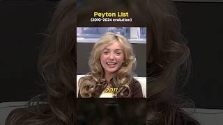 Peyton List evolution (2010-2024) ️ #peytonlist #throwback #thenvsnow #actress