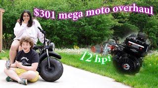 BUDGET 12 HORSEPOWER MEGAMOTO 212 BUILD! | YEAR OF THE MINIBIKE
