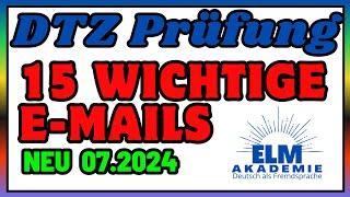 DTZ B1 | Briefe schreiben | 15 wichtige E-Mails #dtz