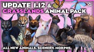 All New Animals, Color Variations and Scenery! | Planet Zoo Grasslands Animal Pack DLC & Update 1.12