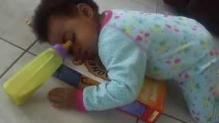 Cereal Box Knocks out baby