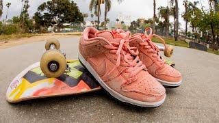 100 Kickflips In Nike SB Pink Pig Dunks