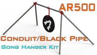 AR500 Conduit/Black Pipe Gong Hanger Kit