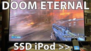 Trying to run Doom Eternal through an iPod Classic.