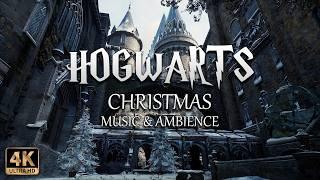 Christmas at Hogwarts | 4K Cinematic Harry Potter Music & Ambience