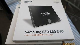 Samsung 850 Evo SSD  Install And Review