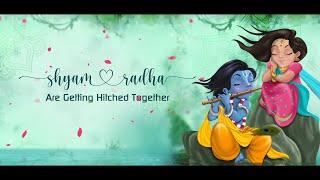 Wedding Invitation/Save The Date | e-Card & WhatsApp Invitation | Radha Krishna Style Hindu e-Card