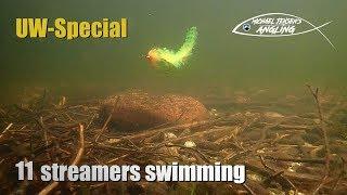 11 Streamer flies - swimming under water