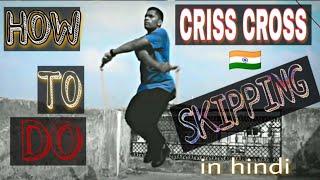 Criss cross jump rope tutorial - begginers in hindi || cross rassi kaise kude || saksham official ||