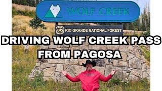 Wolf Creek pass Scenic Drive from Pagosa 4K