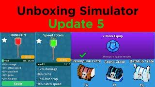 EVERY New Feature/Change in Update 5 for Unboxing Simulator!