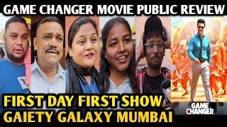 Game Changer Movie Public Review | First Day First Show | Gaiety Galaxy | Ram Charan | Mumbai