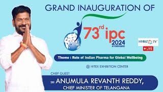 CM Revanth Reddy Inaugurates 73rd Indian Pharmaceutical Congress Expo 2024 | Hybiz Live 