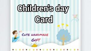 DIY children's day card / handmade cute gift / simple gift for November 14 /@ sanoos magical world 