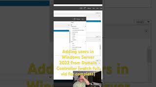 Using the GUI to add users on Server 2022! #hacking #homelab #hypervisor #server #windows