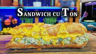 Sandwich cu Ton la Conserva si Branza Cheddar - Florin Arcunescu