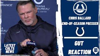 Indianapolis Colts: Chris Ballard End of Season Presser - GUT REACTION