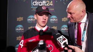 Anton Silayev After Selected 10th Overall by Devils