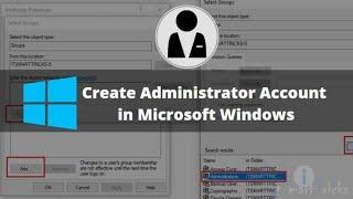 How to create an User/Administrator Acct in Windows Pc. Administrator Acct creation through manage