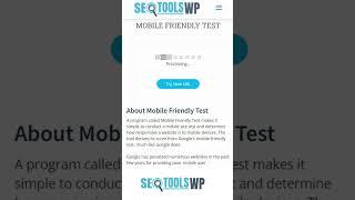 Optimize your website with Mobile Friendly Test Tool