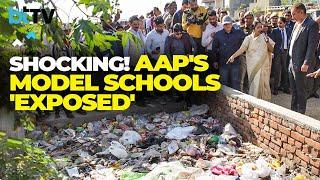 Delhi CM Rekha Inspects Delhi Schools: No Water, Broken Infrastructure, Reality Exposed!