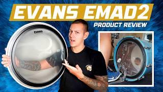 Evans EMAD2 Bass Drum Head Demo & Review