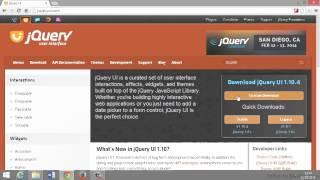 jQuery UI Tutorial | Downloading jQuery UI