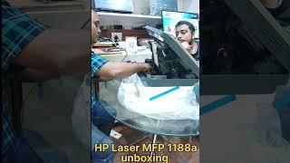 HP Laser MFP 1188a printer unboxing