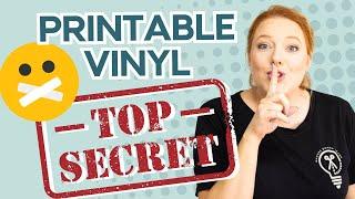 Cricut Printable Vinyl SECRETS To Take you From A Beginner To A PRO! 