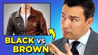 What's Sexier? Black vs Brown Leather Jackets // AskAntonio
