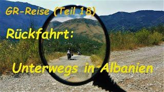 Motorrad | Motorcycle  #Griechenlandreise (18) Rückfahrt unterwegs auf #Schotterpiste in #Albanien