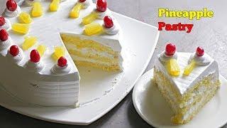 Pineapple Pastry | పైన్ఆపిల్ కేక్ | కూల్ కేక్ | Birthday Cake | Pineapple Cake Recipe