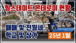 용인 모현 힐스테이트 몬테로이 25년 1월 현황(ft.드론영상) 매매 전월세 및 상가소식