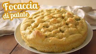 SOFT, THICK AND SOFT potato focaccia - handmade dough