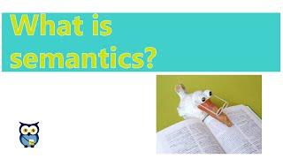 What is semantics?