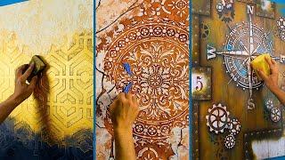 3 new genius ways to use putty to make a unique wall painting design 
