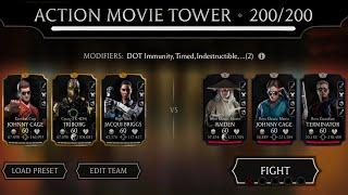 Final Boss Match 200 Action Movie Fatal Tower with Gold Team + Reward. Mk Mobile.