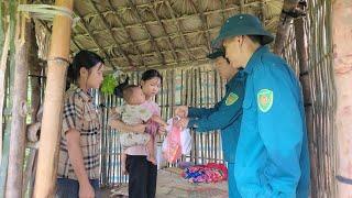 Orphan Sisters Improve Their Hut to Care for the Baby – Village Chief Brings Supplies.