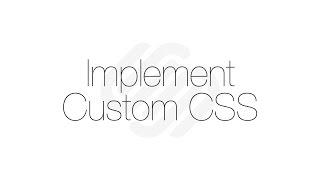 Squarespace 7 Tutorial: Implement Custom CSS
