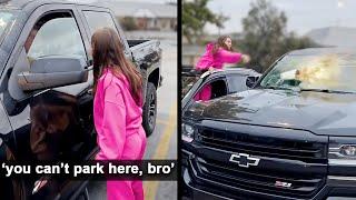 Woman Gets MAD When Man Takes Her Parking Spot...