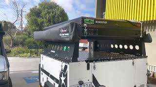 Tough touring roof rack for Patriot camper trailers