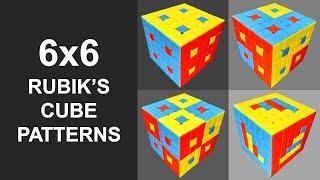 6x6 Rubik’s Cube Patterns