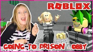 Going to Prison in an OBBY!  Escape the Prison + Rob The Bank OBBY